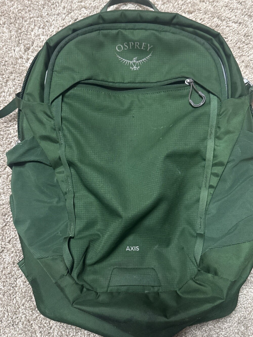 Osprey Axis 24L Laptop Backpack Everyday Commuter Hiking Travel Green NICE